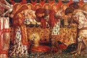 Dante Gabriel Rossetti Sir Bors and Sir Percival were Fed with the Sanct Grael France oil painting artist